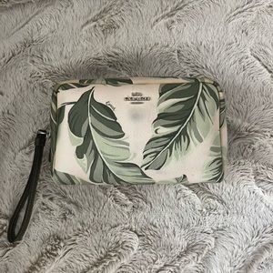 Coach Large Boxy Cosmetic Bag - Banana Leaves Print